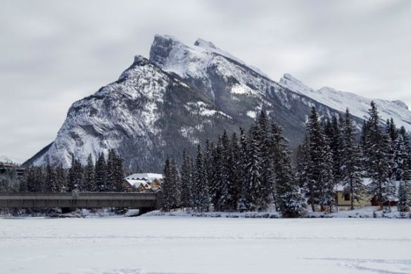 View from Bow River, Banff